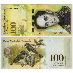 (100) Venezuela. 2017. 100000 Bolivares (SC)