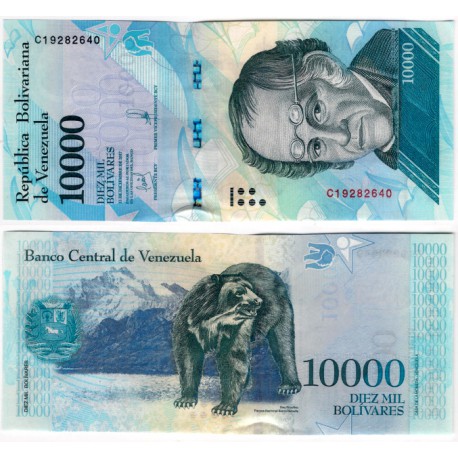 (98b) Venezuela. 2017. 10000 Bolivares (SC)