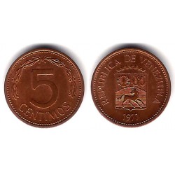 (Y49) Venezuela. 1977. 5 Centimos (EBC)