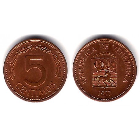 (Y49) Venezuela. 1977. 5 Centimos (EBC)