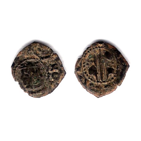 Carlos II. Sin Fecha. Dinero (BC) Ceca de Valencia