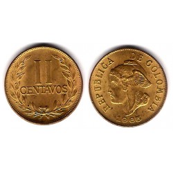 (211) Colombia. 1965. 2 Centavos (MBC)