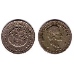 (215.1) Colombia. 1959. 20 Centavos (MBC-)