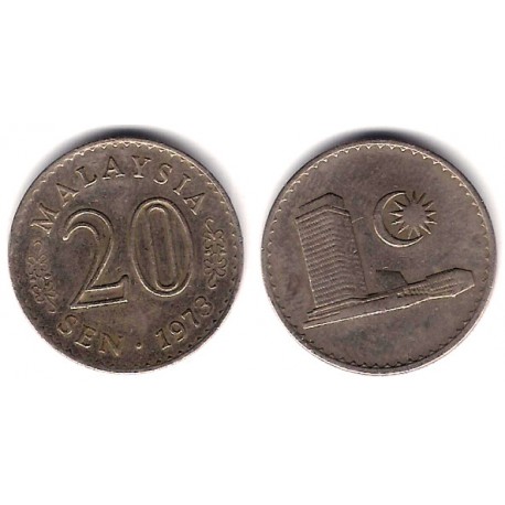 (4) Malasia. 1973. 20 Sen (MBC)