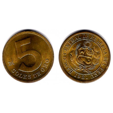 (271) Perú. 1981. 5 Soles de Oro (EBC+)