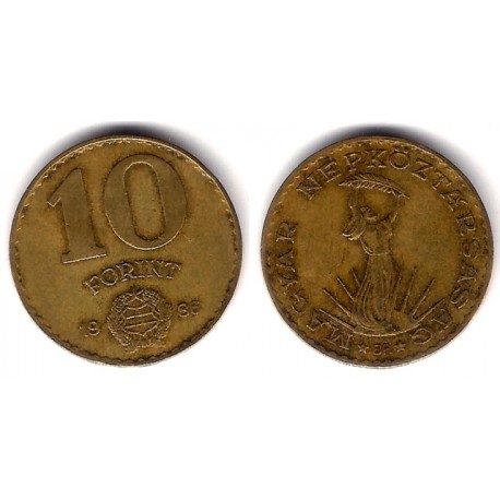 (636) Hungria. 1986. 10 Forint (MBC)