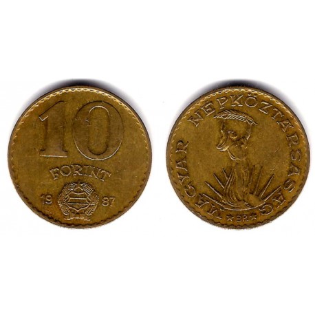 (636) Hungria. 1987. 10 Forint (MBC)