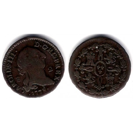 Carlos III. 1778. 2 Maravedi (BC) Ceca de Segovia