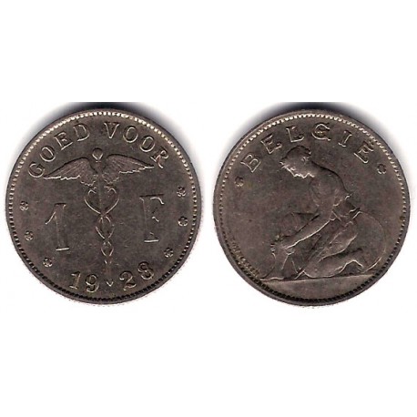 (23) Bélgica. 1923. 1 Franc (MBC)