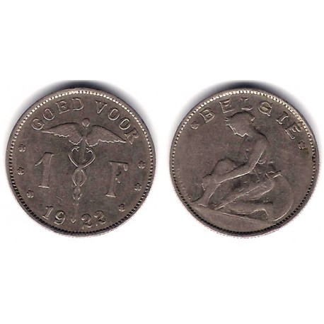 (23) Bélgica. 1922. 1 Franc (MBC)