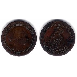 Isabel II. 1868. 1 Céntimo de Escudo (EBC) Ceca de Segovia OM