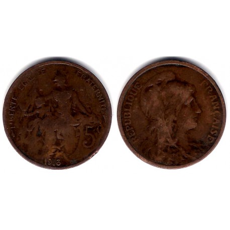 (842) Francia. 1913. 5 Centimes (BC-)