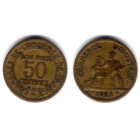 (884) Francia. 1923. 50 Centimes (BC)