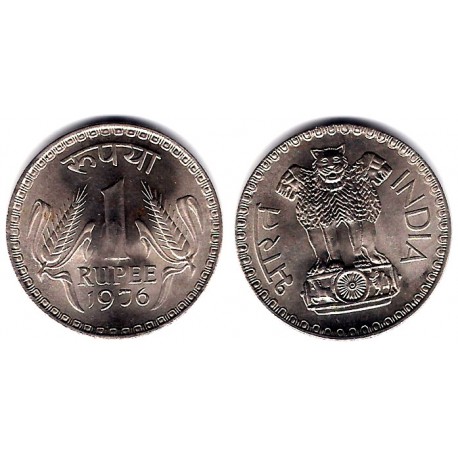 (78.1) India. 1976. 1 Rupee (EBC)