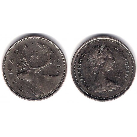(74) Canadá. 1984. 25 Cents (BC+)