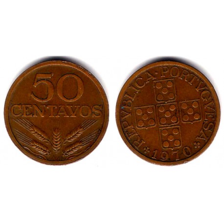 (596) Portugal. 1970. 50 Centavos (MBC+)