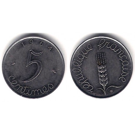 (627) Francia. 1964. 5 Centimes (MBC+)