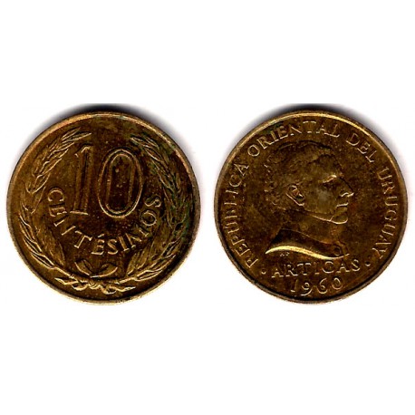 (39) Uruguay. 1960. 10 Centesimos (MBC)