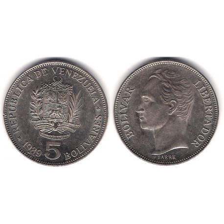 (Y53a.2) Venezuela. 1989. 5 Bolivares (EBC+)