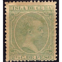 (140) Cuba Colonial. 1890-97. 2½ Centavos de Peso (Nuevo, sin goma)