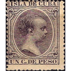 (135) Cuba Colonial 1896. 1 Centavo de Peso (Nuevo, sin goma)