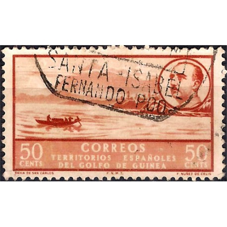 (312) Guinea Española. 1949-50. 50 Céntimos (Usado)