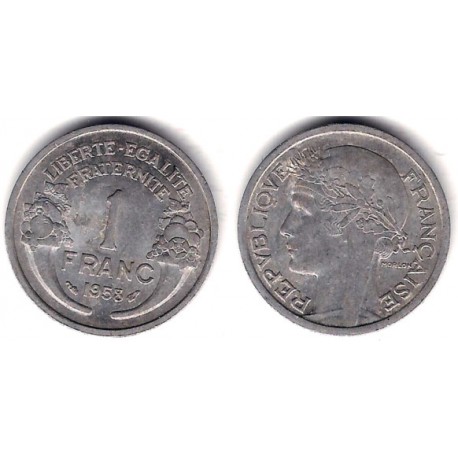 (885a.1) Francia. 1958. 1 Franc (MBC)