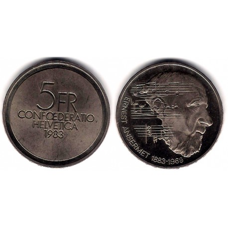 (62) Suiza. 1983. 5 Francs (SC)