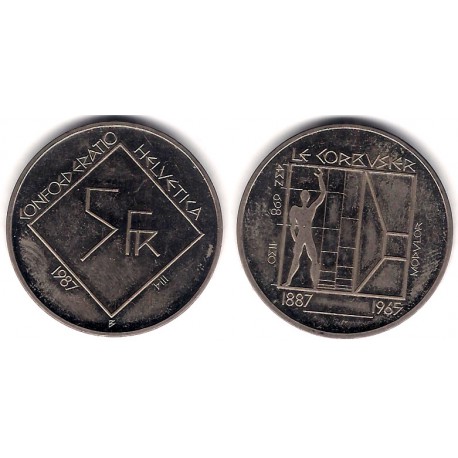 (66) Suiza. 1987. 5 Francs (SC)