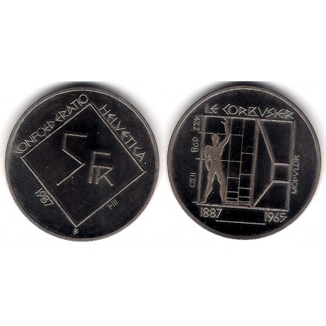 (66) Suiza. 1987. 5 Francs (SC)