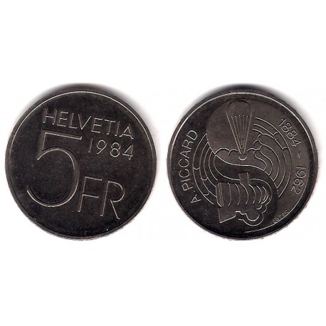 (63) Suiza. 1984. 5 Francs (SC)