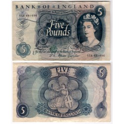 (375b) Gran Bretaña. 1963-71. 5 Pounds (MBC-)