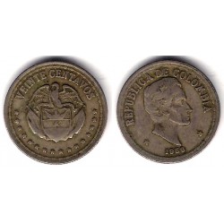 (215.1) Colombia. 1959. 20 Centavos (BC)