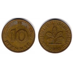 (108) Alemania. 1980(D). 10 Pfennig (MBC)