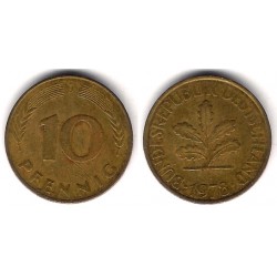 (108) Alemania. 1978(F). 10 Pfennig (BC)