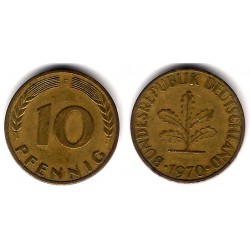(108) Alemania. 1970(F). 10 Pfennig (MBC)