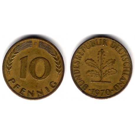 (108) Alemania. 1970(F). 10 Pfennig (MBC)