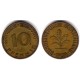 (108) Alemania. 1950(F). 10 Pfennig (BC+)