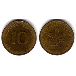 (108) Alemania. 1980(J). 10 Pfennig (MBC)