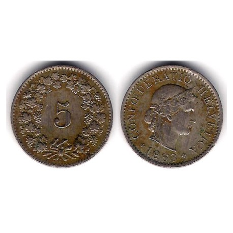 (26) Suiza. 1963(B). 5 Rappen (MBC-)