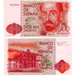 España. 1980. 2000 Pesetas (SC) Sin Serie