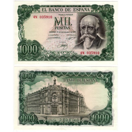 Estado Español. 1971. 1000 Pesetas (SC) Serie 4N