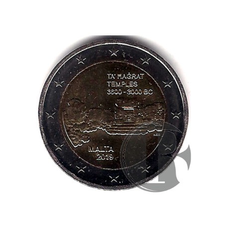 Malta. 2019. 2 Euro (SC) Templo Ta'Hagrat
