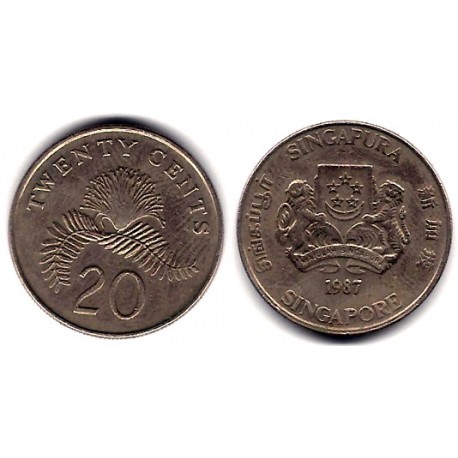 (52) Singapur. 1987. 20 Cents (MBC)