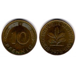 (108) Alemania. 1976(G). 10 Pfennig (MBC)