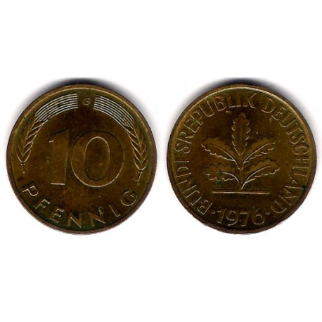 (108) Alemania. 1976(G). 10 Pfennig (MBC)
