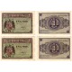 Estado Español. 1938. 1 Peseta (x2) (MBC) Serie D. Pareja