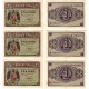 Estado Español. 1938. 1 Peseta (x3) (MBC) Serie D. Trio