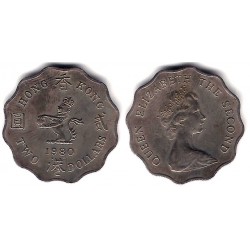 (37) Hong Kong. 1980. 2 Dollars (MBC)