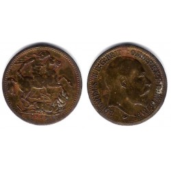 Jetón o Token. 1909. Eduardus VII (MBC)